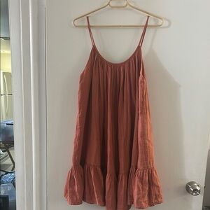 Outerknown Terracotta Sleeveless Dress / Coverup